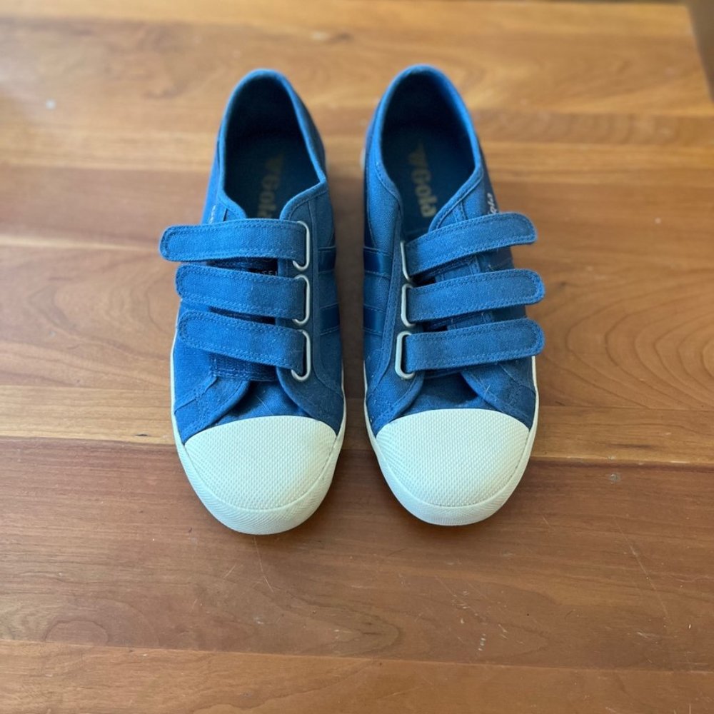 Gola Velcro Laceless Sneakers Navy Blue Size womens 8